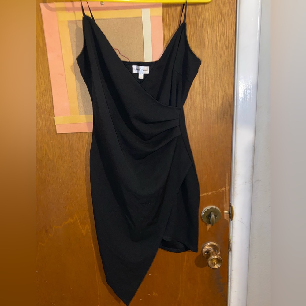 Black Asymmetrical Bodycon Dress